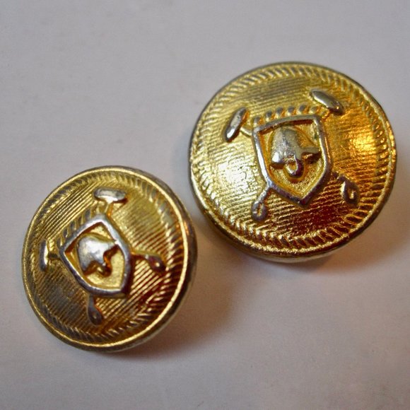 Ralph lauren navy blazer replacement gold buttons Clearance